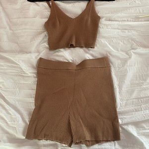 Brown comfy matching set